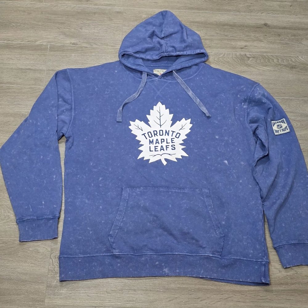 New Toronto Maple Leafs Hoodie Size XL NHL Calhoun Surf & Skate Acid Wash